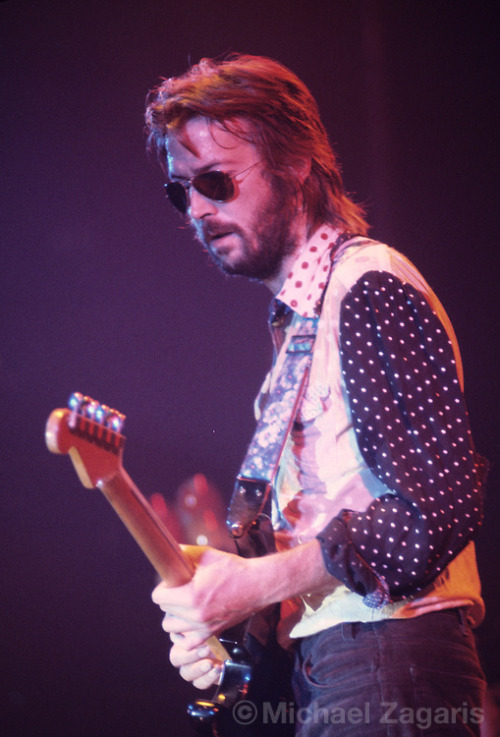 classicrocknblues:  Happy 70th Birthday Eric Clapton!!!Eric Clapton is without a doubt one of the greatest guitarists of all time and perhaps even the greatest. Onstage and on albums Clapton has played with basically every guitarist of note including