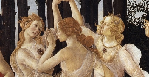 A cropped image of Botticelli's 'Allegory of Spring'.