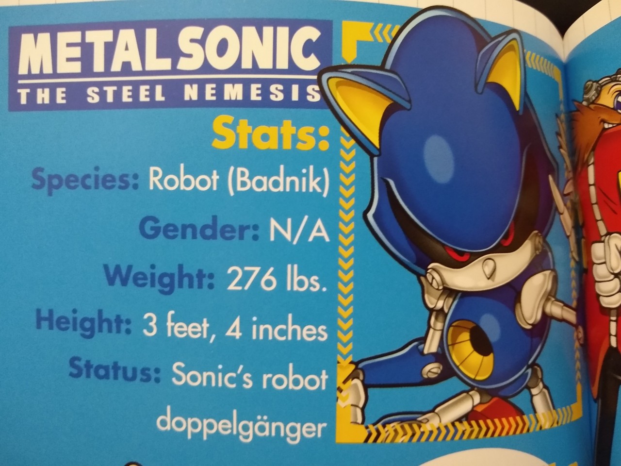 Sonic The Hedgeblog — Early artwork of the front and back of Mecha Sonic