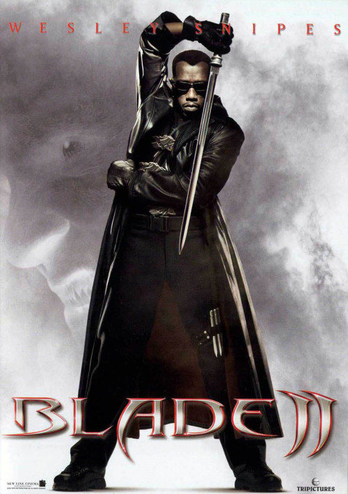 thaunderground: thechocolatarian: canissapien80: evilregals4ever: Blade     - 1998 Blade II  - 2