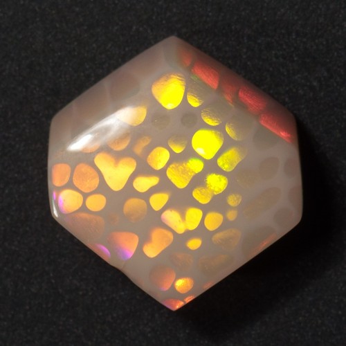 gorgeousgeology: Honeycomb Opal is made when growth becomes different due to changes in temperature,