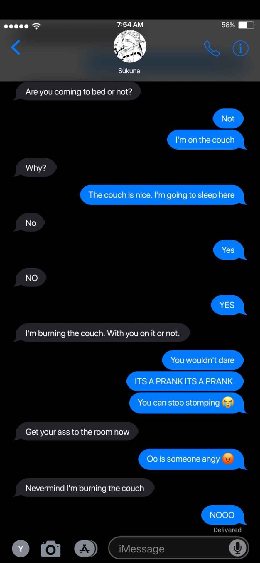 SMAU- I'M SLEEPING ON THE COUCH (PRANK)