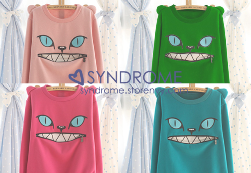 wishkind: 300 follower giveaway!!! wow cool you can win: a cat zipper sweater (colour + size of your
