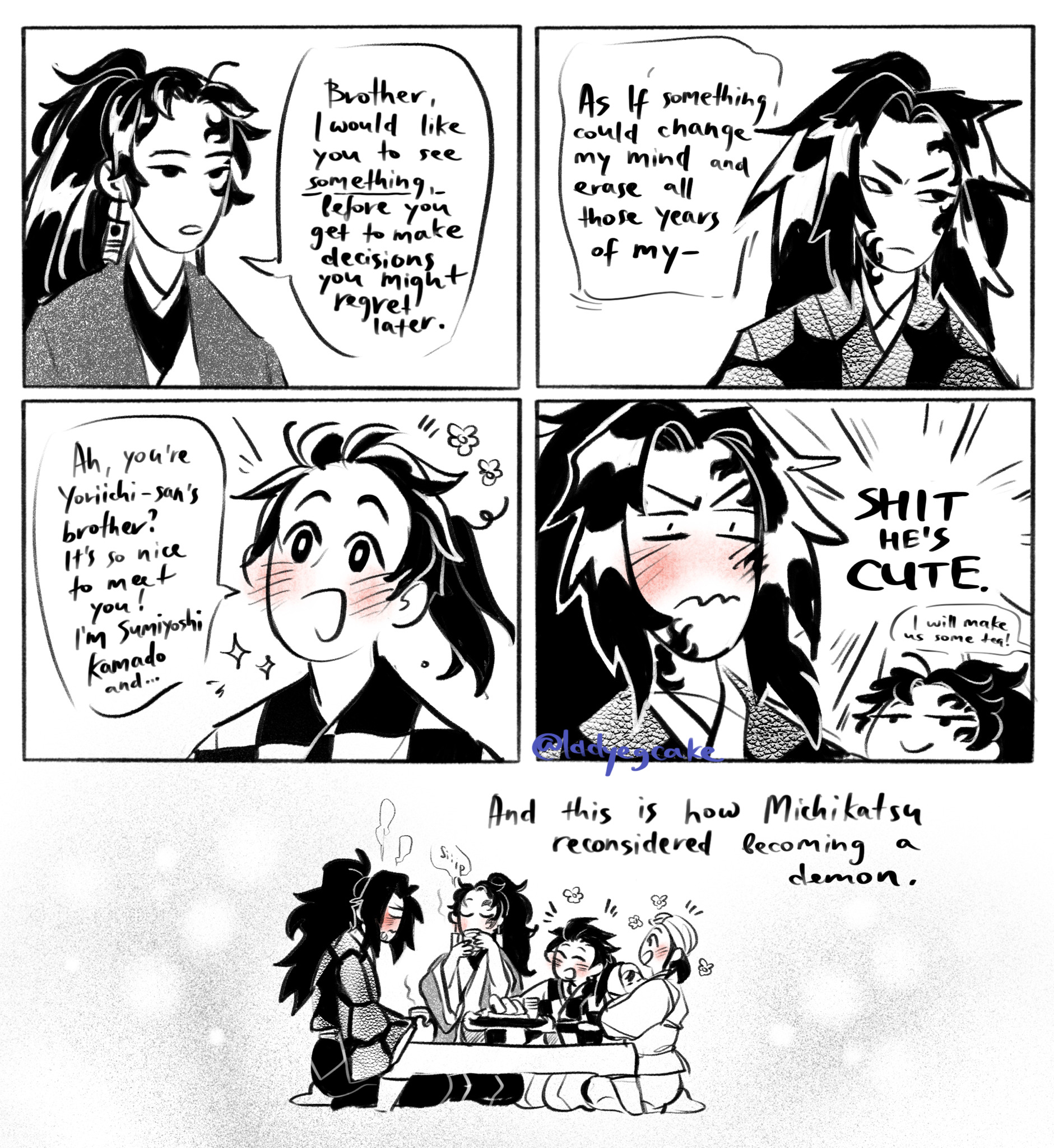 Michikatsu in post-coital bliss