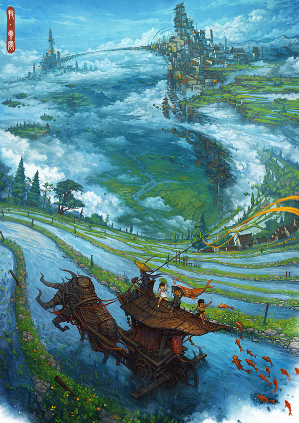 cinemagorgeous:  Epic artwork by the brilliant Chinese artist Zhichao Cai. 