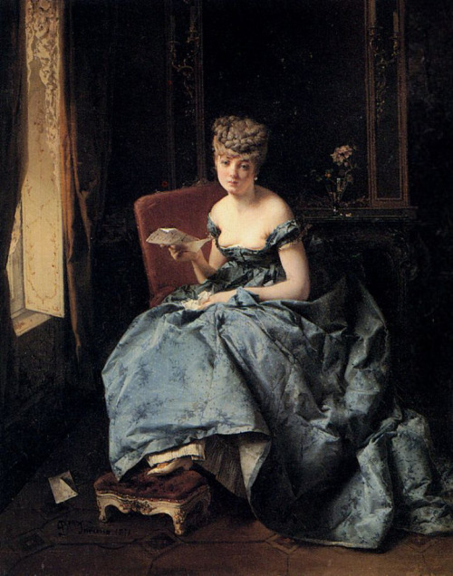 “The Letter” by Domenico Induno,  1871