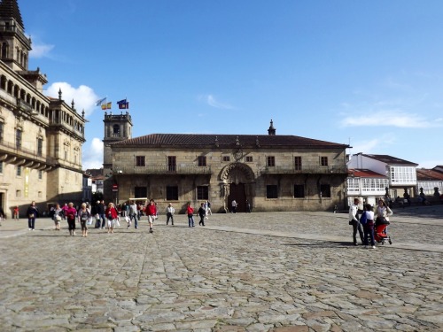 Obradorio, Colegio Fonseca, Santiago de Compostela, Spain, 2011.The immense plaza in front of the ca