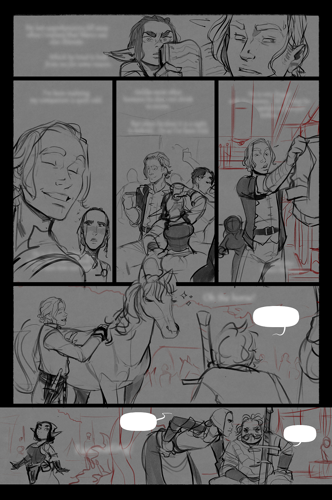 First four pages of chapter 9! Creepy trees, sexy horses and brown muscles!http://buttsmithy.com/
