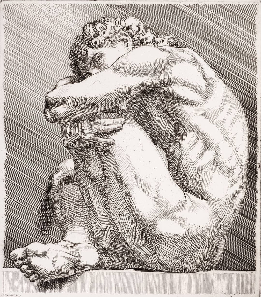 Paul Cadmus (1904-1999) Nudo #1, 1984.