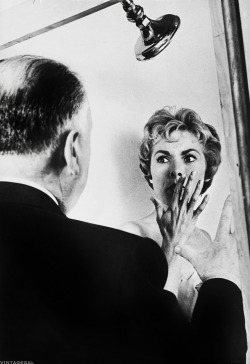 vintagegal:  Alfred Hitchcock and janet Leigh