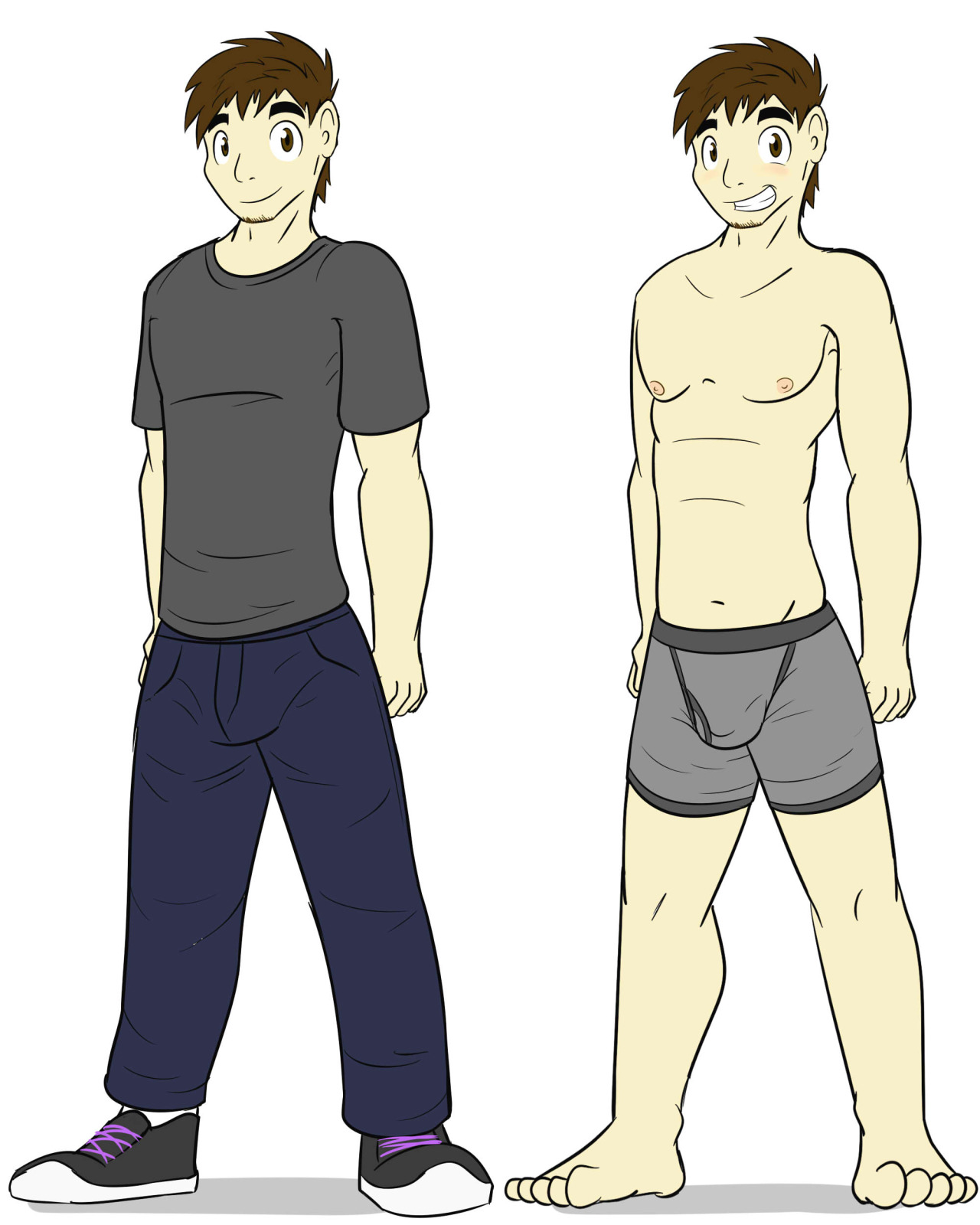 Texnatsu Characters - Richard HunterSo I got around to practicing my anime humans,