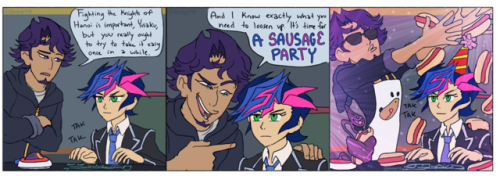 otter-quadrent:will i ever come to terms with the fact Kusanagi is a hot dog chef