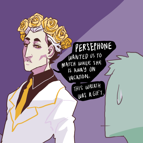 japhers:Hades was mostly kidding, ofc. Pers is open to fashion criticism these days(she should still