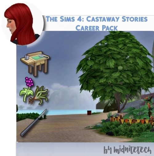 midnitetech: ️The Sims 4: Castaway Stories Career Pack️ You get 3, yes, 3 separate careers in this p