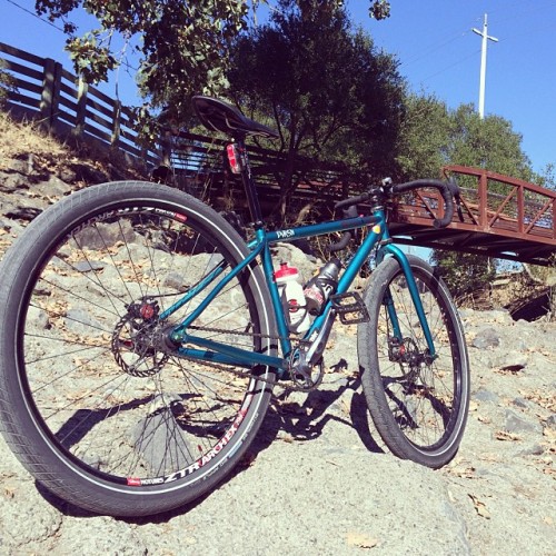 onelovebmx: A nice chill spot. #29er #singlespeed #707 #onelovebmx #schwalbe #gravel #cherrypie #42