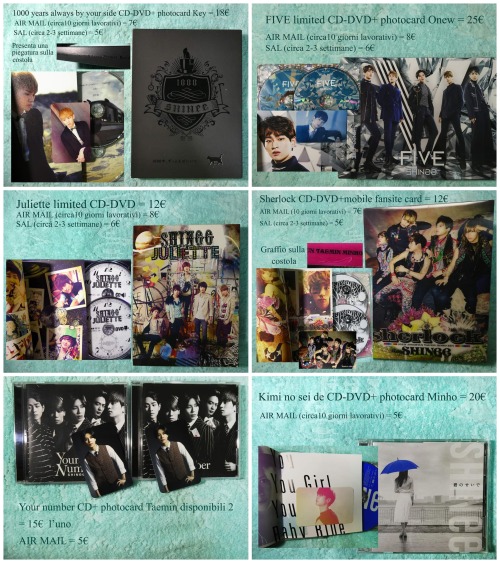 [SALE SHINee ALBUM]Hi guys, my friend lives in Japan and she is selling some Japanese albums. They a