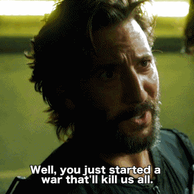 blackindigocat: Missing The 100: Day 4 - War