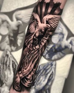 praying hands and dove tattoo  Dove tattoo Praying hands tattoo design Dove  tattoos