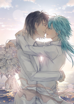 noizybunnyboy:  Vowed to kiss【蓮蒼】 | 一靖