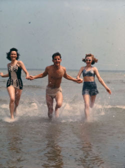 memories65:  Fun at the beach, 1940s 