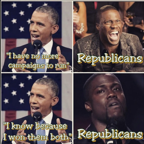 theghostandthedarkness:popculturequeen:The Funniest President Obama #SOTU MemesFIRE!!