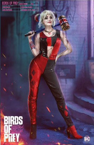 Concepts arts of Harley Quinn for Birds of Prey