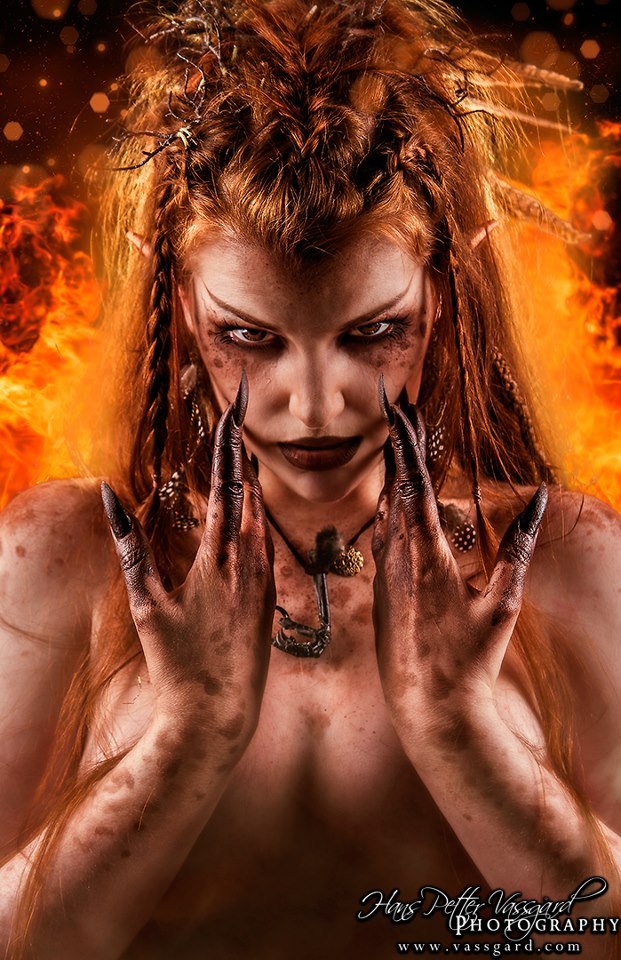 ilovegothgirls:  Demons have more fun! Makeup done by myself, Marita Tathariel. photographer,