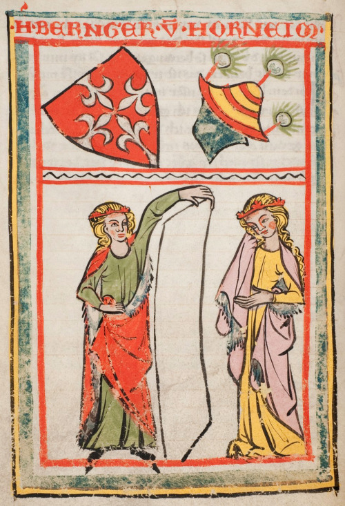 “Weingartner Liederhandschrift” German song manuscript; made in Konstanz, circa 1310-132