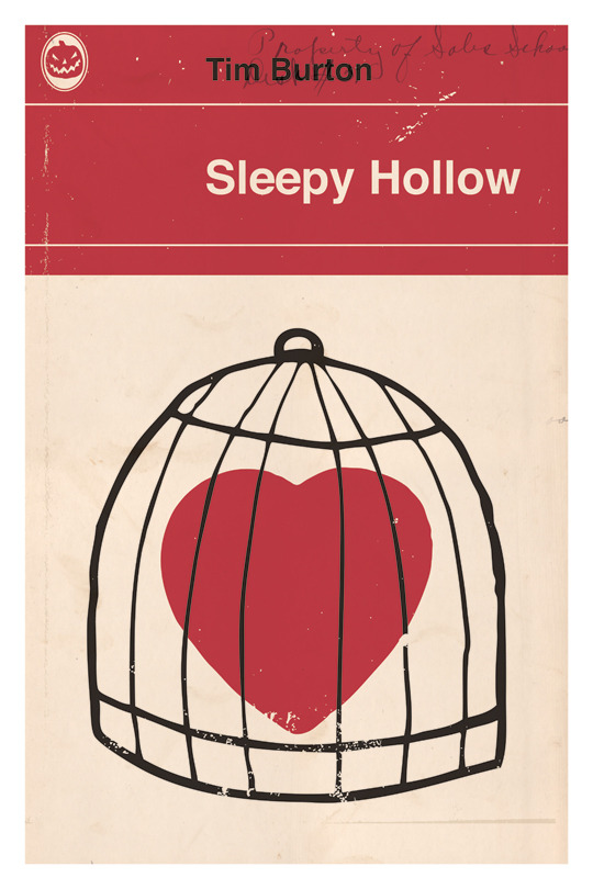 bubblegumprints:  Tim Burton films redesigned as vintage book covers. 12x18 prints