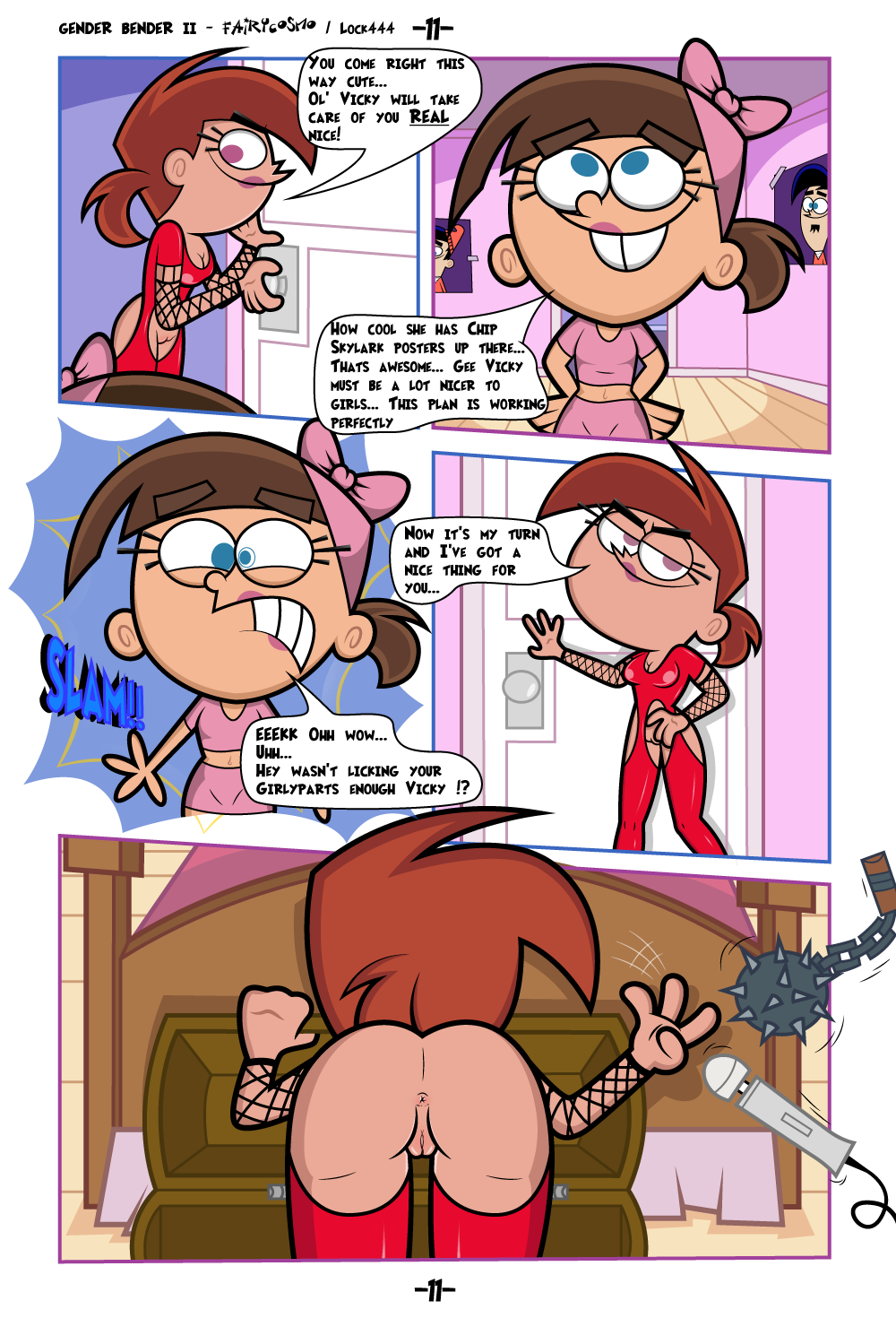 straponview:  nsfw-lesbian-cartoons-members:  Lesbian Fairly odd parents Comic Pt