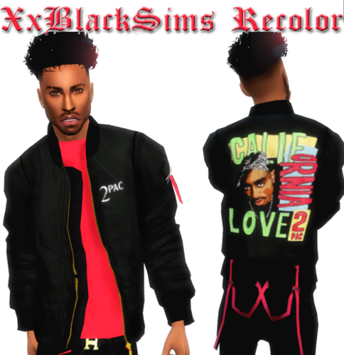 Xxblacksims 808sims Bomber Jacket Recolors Hope Xviva