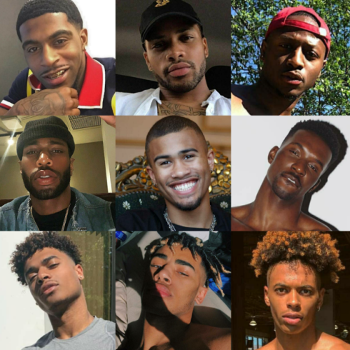 playboydreamz:  downtofuck513:  darkskinboy:  Follow us on Blameblackboys on Instagram!! All men posted are tagged/ID’d.   Black faces 🖤   ❤❤❤