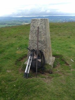 darrenhepburn:  I’ve completed the walk to Benarty summit to raise funds for the Scottish Association for Mental Health. The marker on the summit of Benarty (photo taken on my mobile) marks the end point of what was a highly enjoyable expedition.,.despite