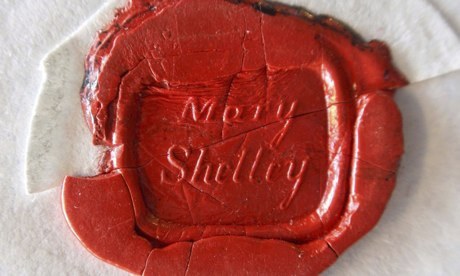 theparisreview:Mary Shelley’s seal, previously unknown, on one of the unpublished letters recently d