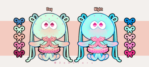 Karamelli / Luca!- part of the jelly idol duo 【﻿Ｒｉｂｂｏｎ　Ｃａｎｄｙ】- based on the Pelagia Noctiluca- thick