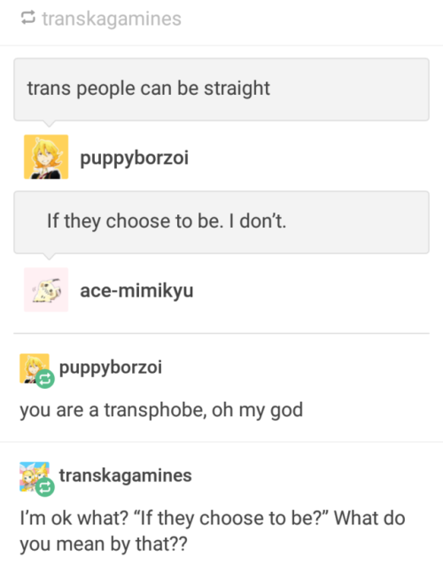 kittens-love-aces:Hey guys, if you haven’t blocked ace-mimikyu yet please do it. They’re homophobic,