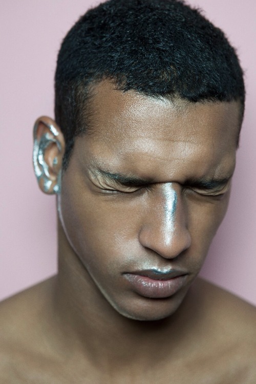 aintralph:shadesofblackness:Tidiou M’Baye photographed by Katrin Backes for Fucking Young! Online.  Creative Director: Darryl Rodrigues Make-up: Anthony Preel @ Airport Agency, Paris Hair: Giovanni Photography Assistant : Joseph Degbadjo  hoodfuturism