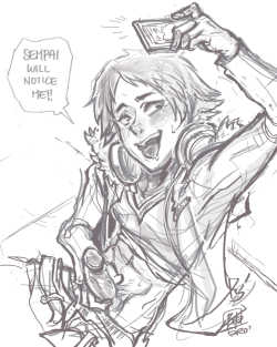 viscousdessert:  Oh yeah I drew this tonight too… Yosuke this is not a good idea!