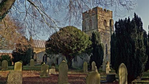 Exploring Wetwang Village Church Graveyard, East Riding of Yorkshire, England.