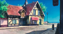 ghibli-collector:  The Architecture of Kiki’s Delivery Service (1989) 