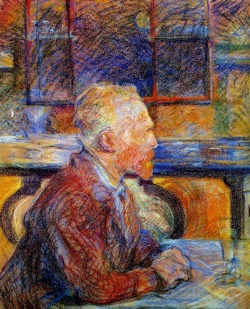 lonequixote:  Portrait of Vincent van Gogh, 1887 ~ Henri de Toulouse-Lautrec