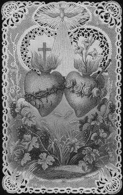 deathandmysticism:  Sacred Hearts of Jesus &amp; Mary