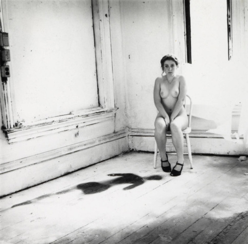 sulphuriclike:  Francesca Woodman_Providence, Rhode Island, 1976  Francesca Wooman