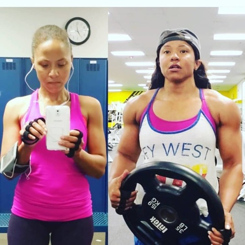 #girlswithbiceps @adgainz b4 @gympaws #workoutgloves and after #prettymuscles #musclemotivation #lea