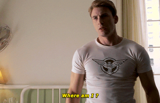 capsgrantrogers:Where am I really?Captain America: The First Avenger (2011)