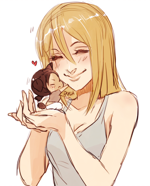 ymir-snk:  I love you guys…not as much as I love her…but still. Thank you! 101