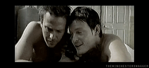 dont-see:ccharliecupcakes:These two!! One of the bloopers from the Boondock Saints xxxLike the start
