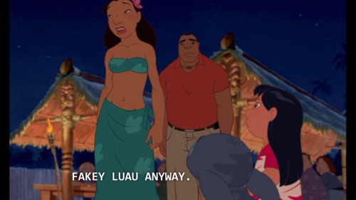 lyrangalia: oakumura: gnarly-art: Lilo and Stitch presenting an accurate representation of Hawaiians