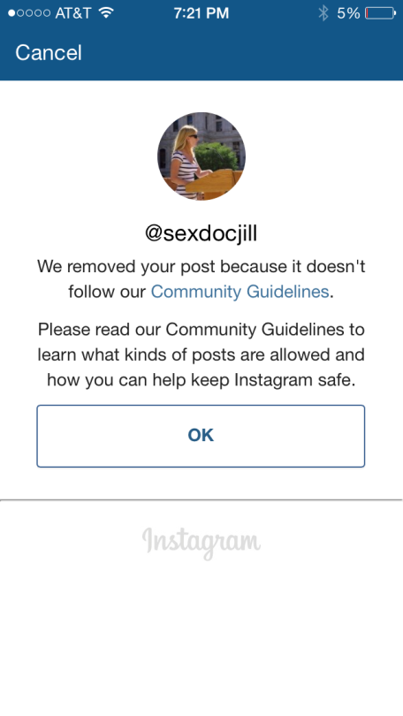 XXX Instagram and censorship² of my nipples photo