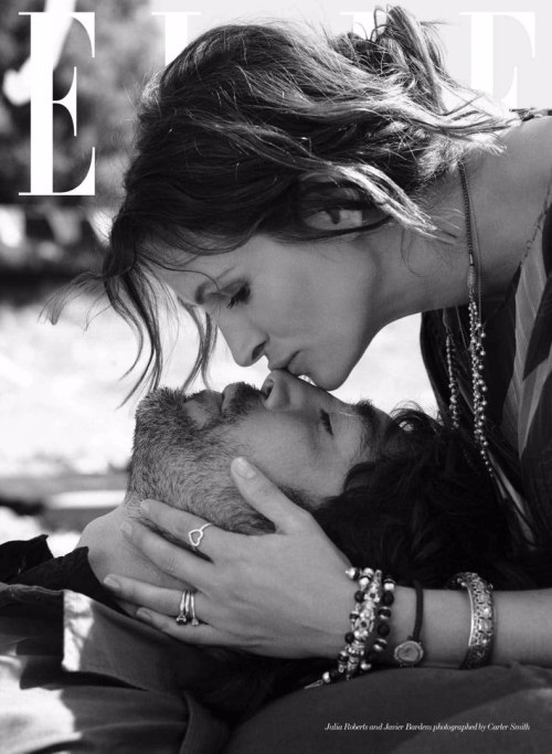 Javier Bardem &amp; Julia Roberts by Carter Smith for Elle, September 2010